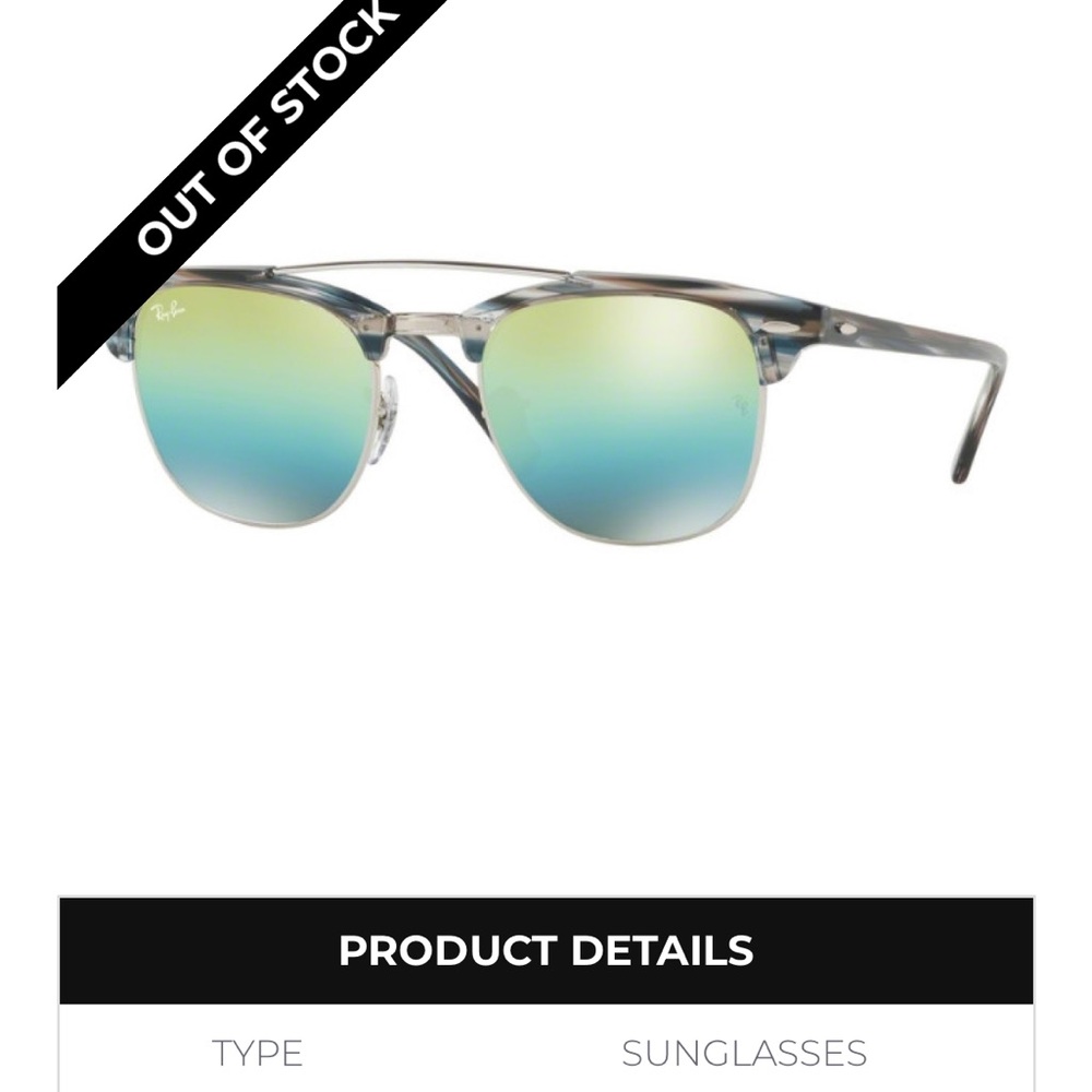 Like new Ray Ban Aviator double bridge sunglasses
